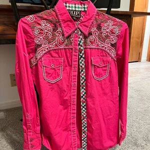Cowgirl up womens western shirt size medium